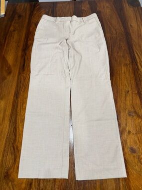 Ann Taylor Sophia Light Beige Straight Leg Dress Pant
